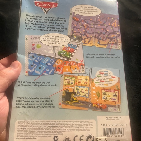 Leap F.  LeapPad Disney Pixar Cars K-1st . Interactive Book & C. - Picture 5 of 9